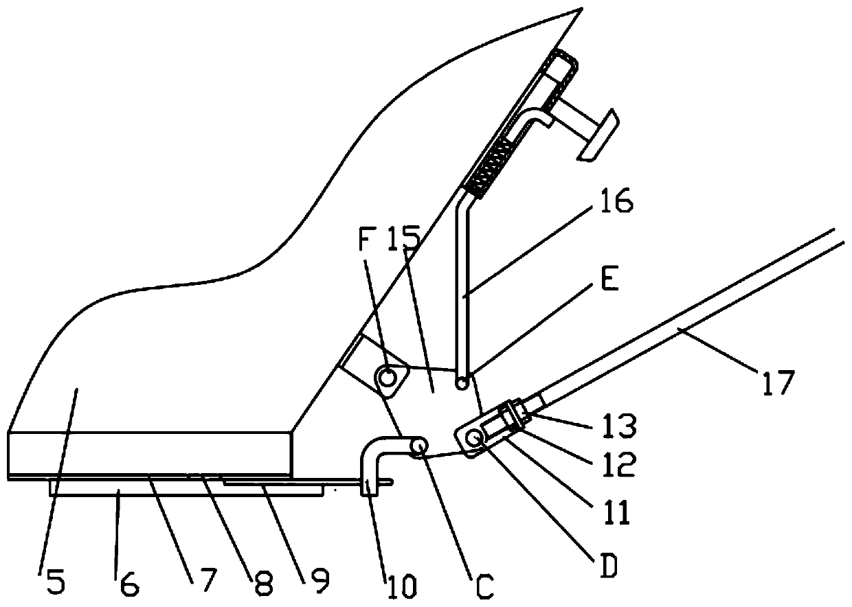 Valve opening control mechanism of lawn fertilizer distributor