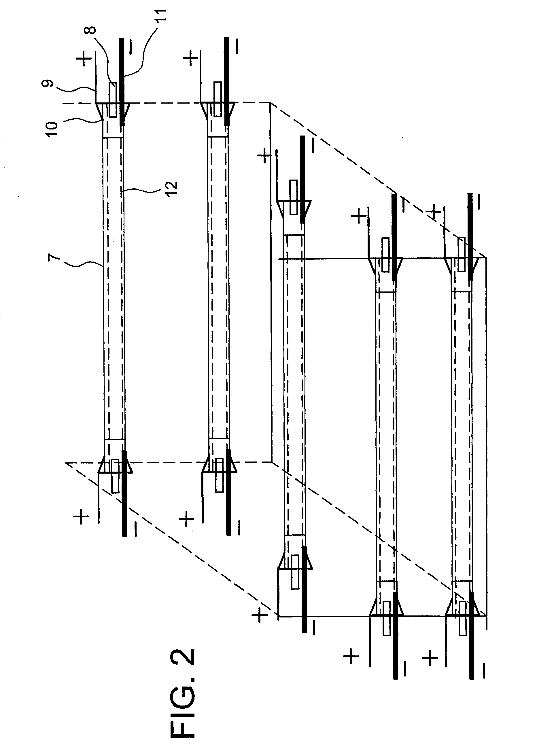 Process for making a fuel cell with cylindrical geometry