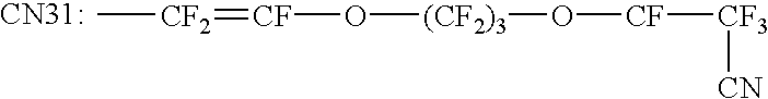 Perfluoroelastomers having a low glass transition temperature and method of making them