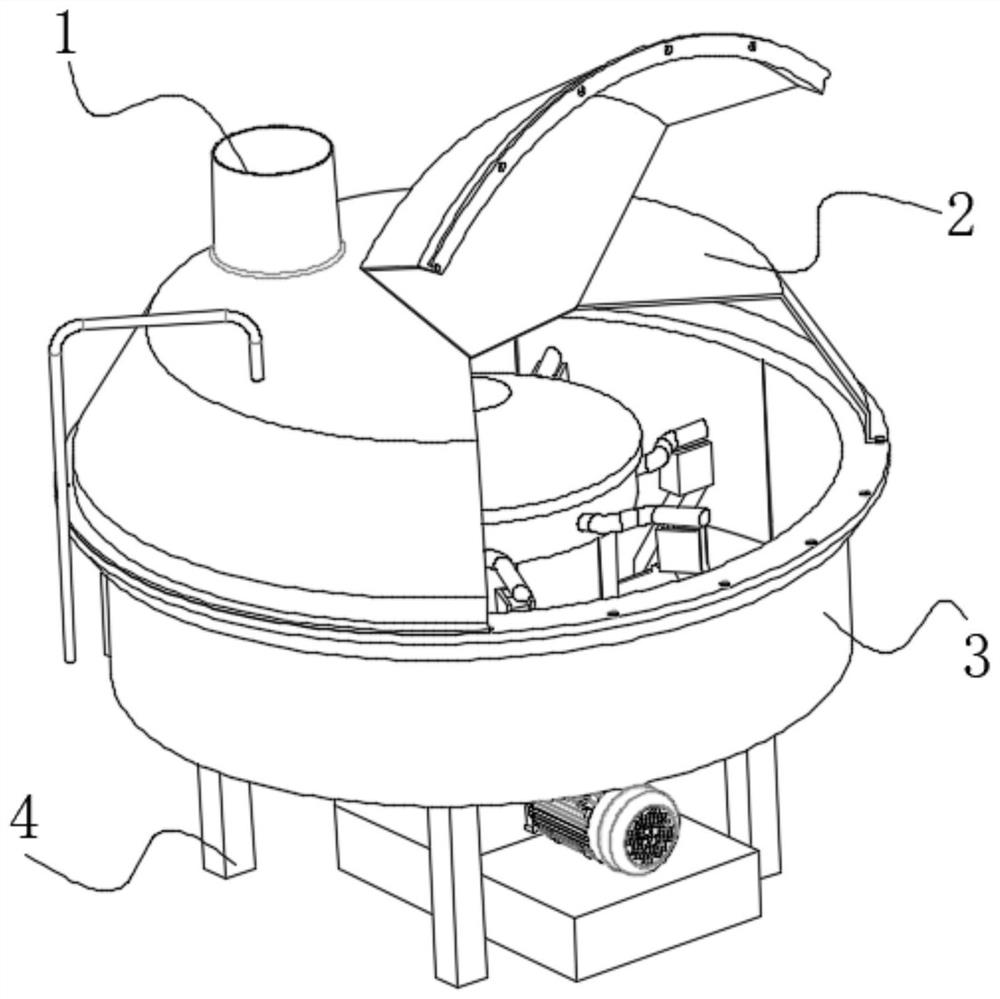 Low-energy-consumption concrete mixing equipment