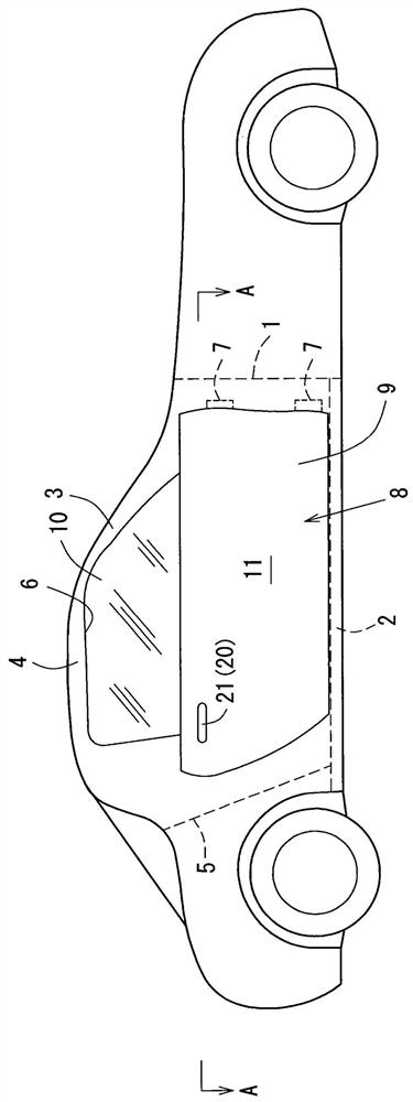 Door handle structure of vehicle