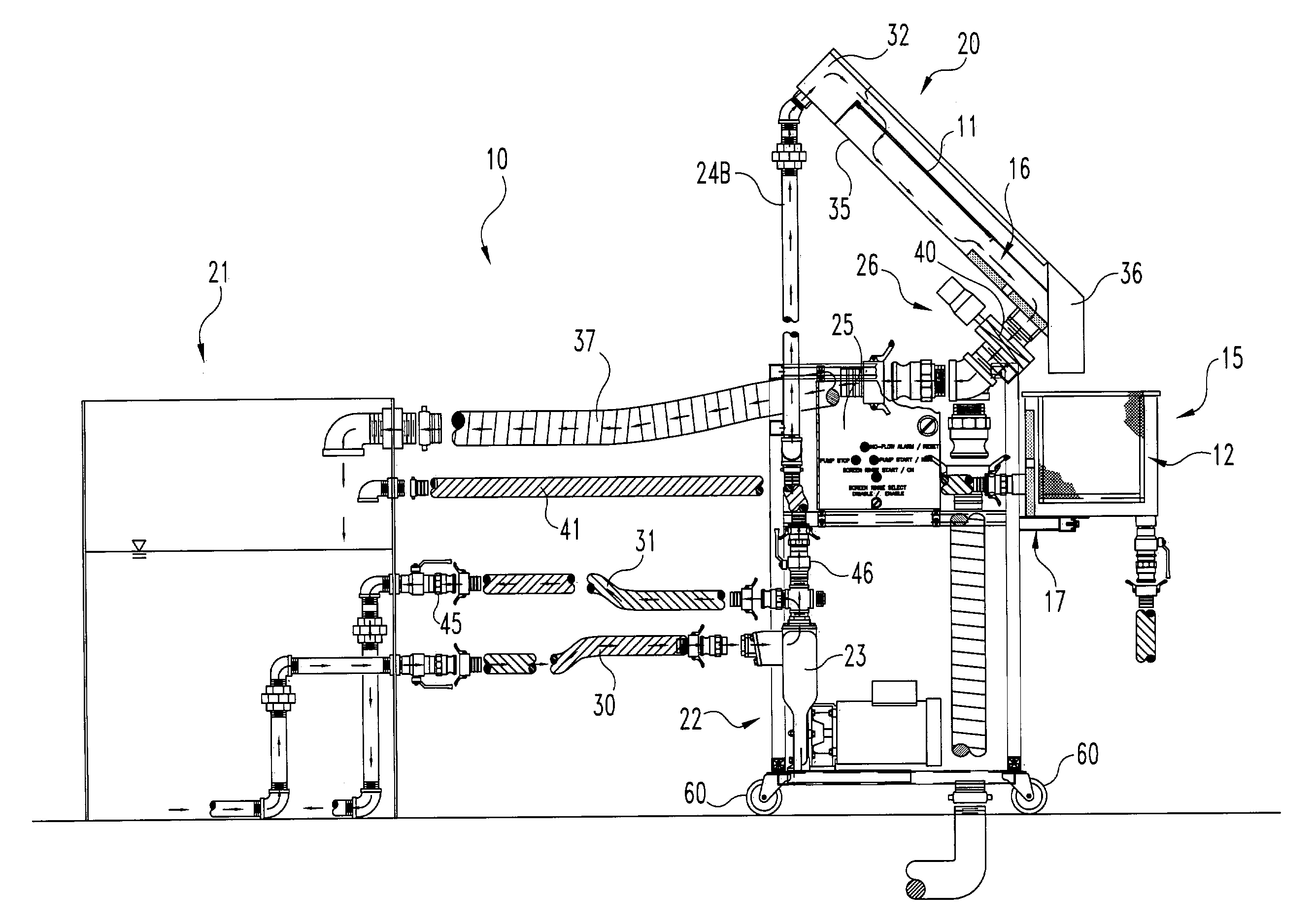 Liquid/solid separator and method