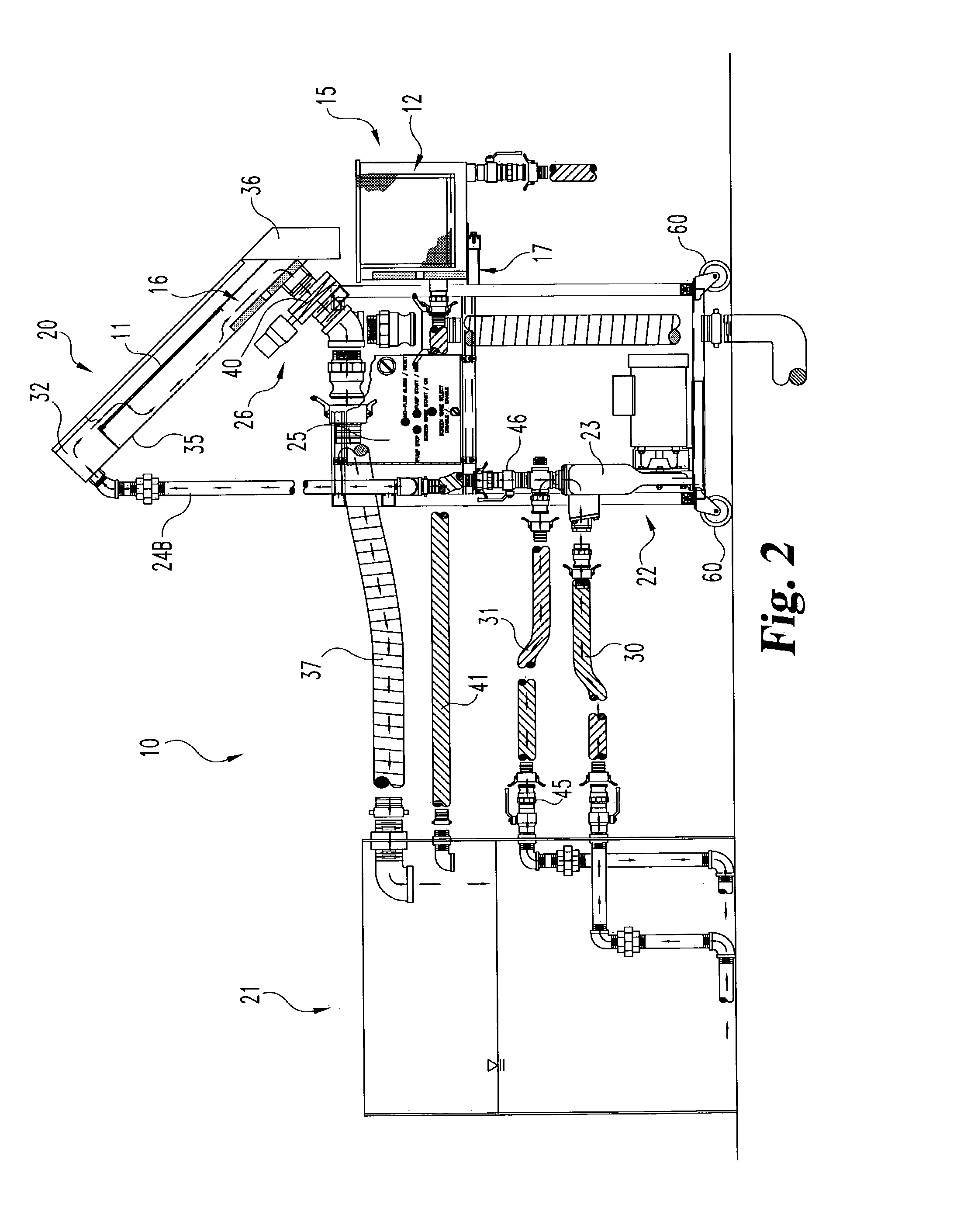 Liquid/solid separator and method