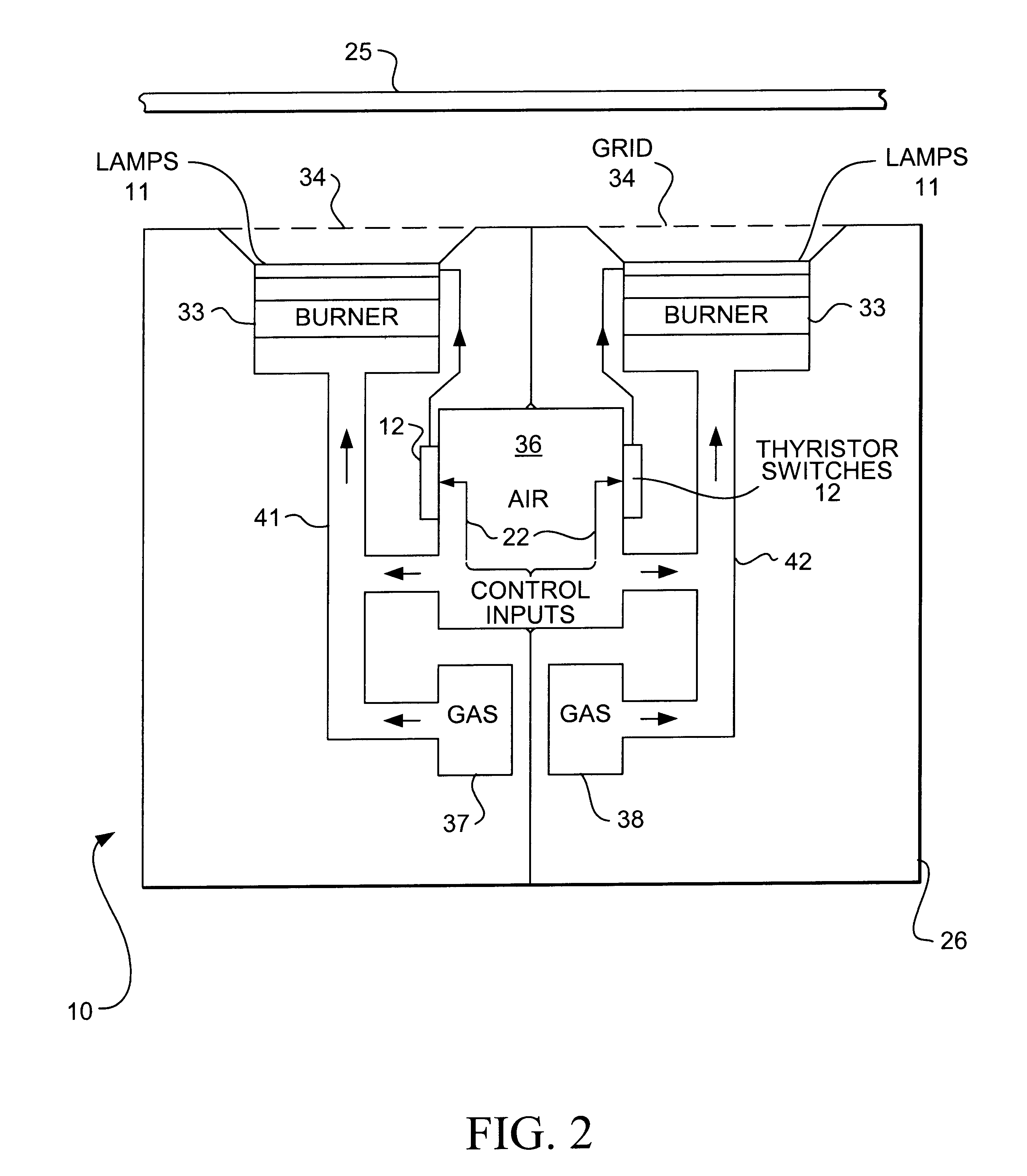 Cross-direction dryer for a machine producing sheet material moving in a machine direction having both gas powered and electric heating portions