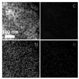 Iridium monatomic catalyst and preparation method and application thereof