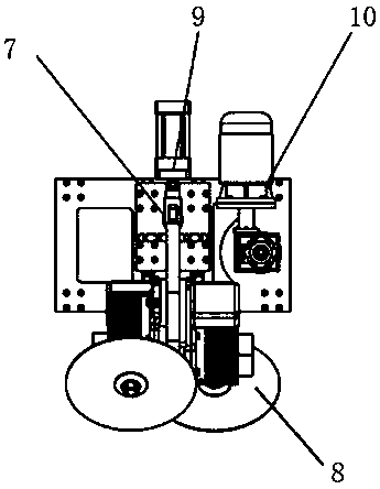 Precise groove milling device applied to multilayer super-thick composite boards