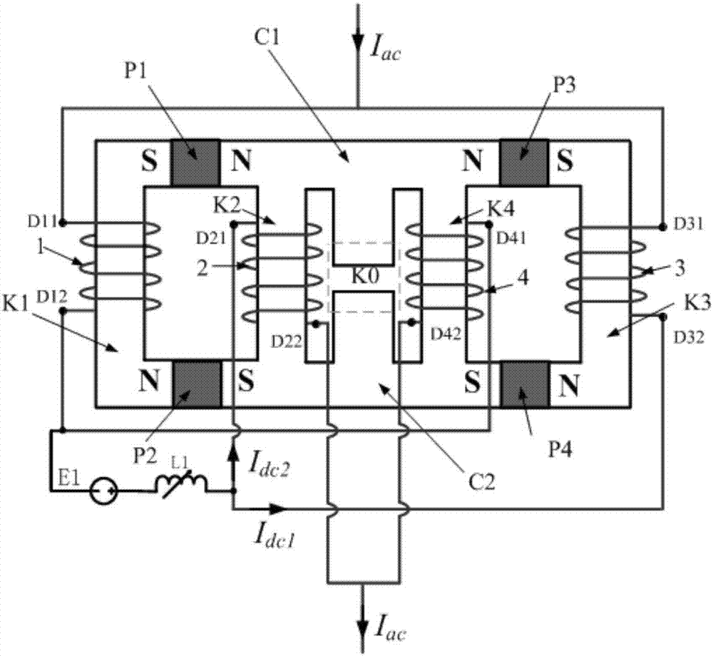 A Hybrid Magnetic Saturation Fault Current Limiter