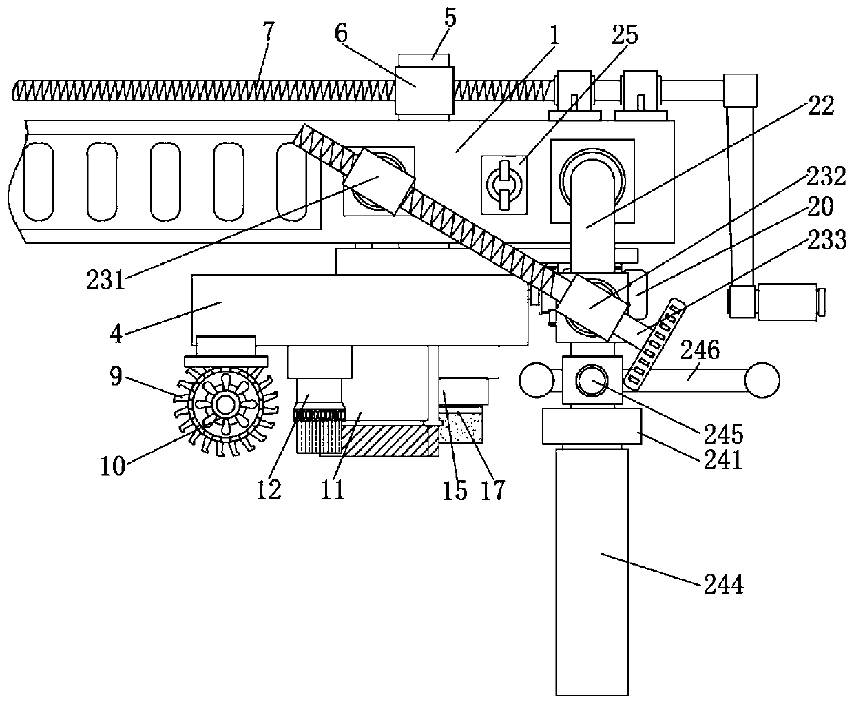 Surface superfluous dimension machining removing mechanism adopted during installation of steel structure connecting piece