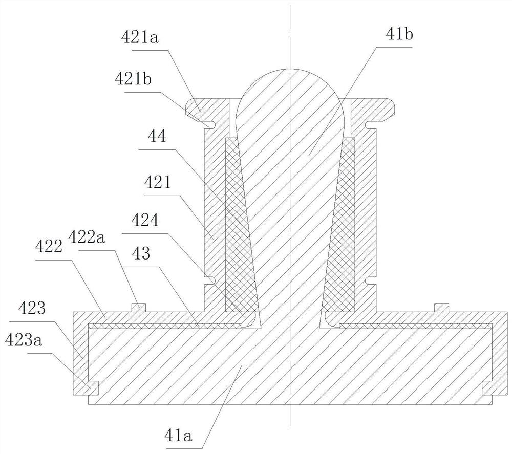 An intelligent seal installation structure that can realize fast fixing