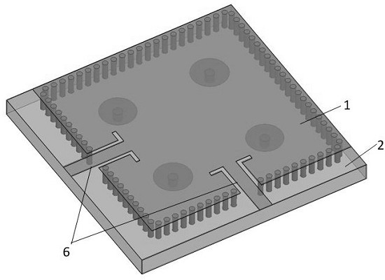 Capacitive patch loaded dual-mode substrate integrated waveguide band-pass filter