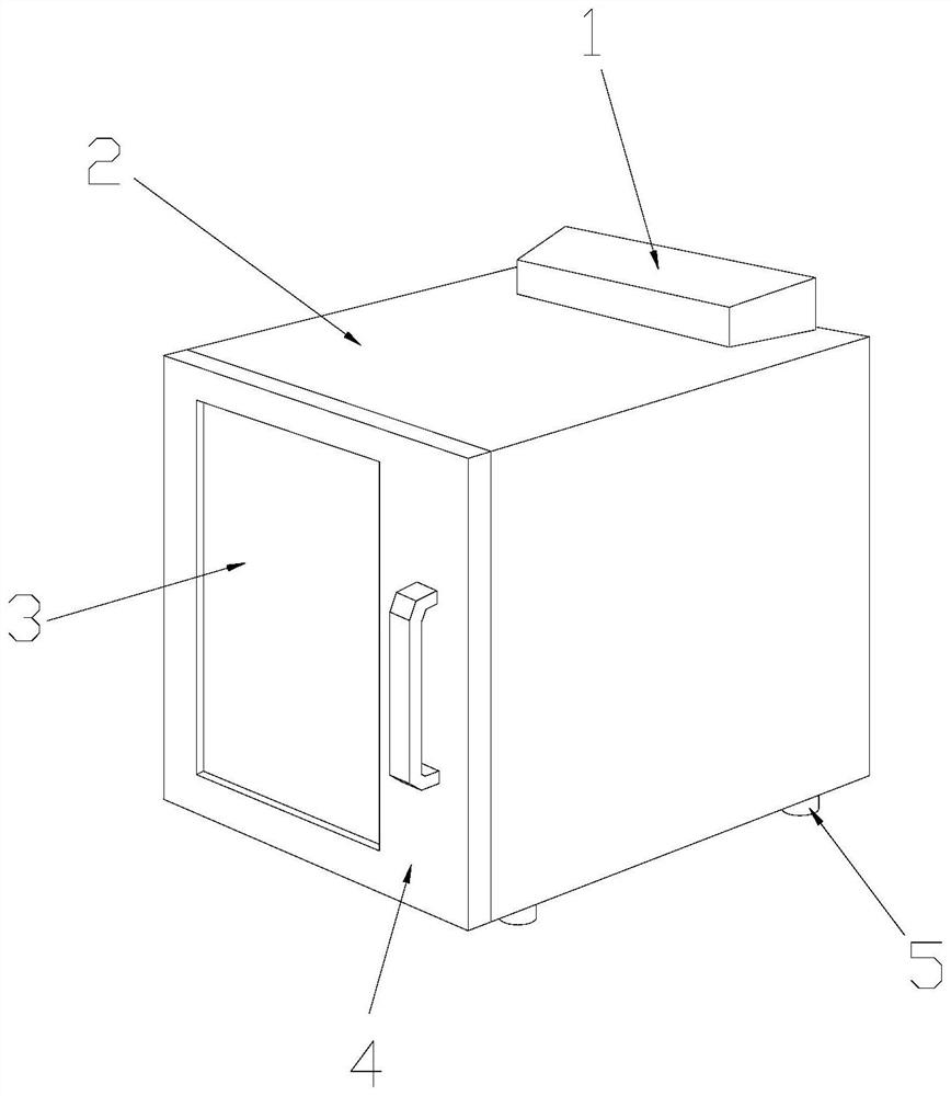 A high-efficiency food dehydration device for homogeneous processing