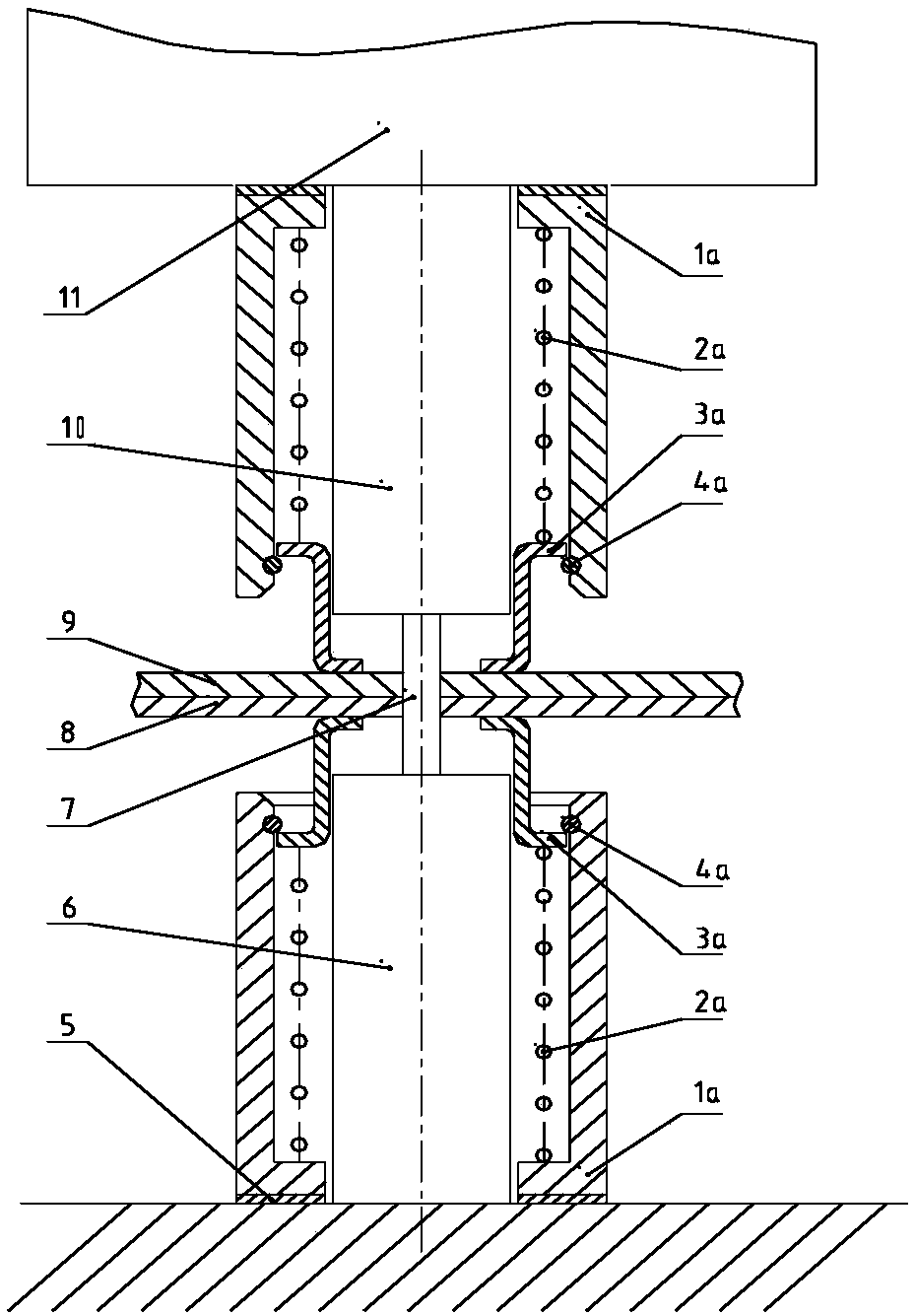 Pressing and riveting positioning tool for head-free rivets and application method