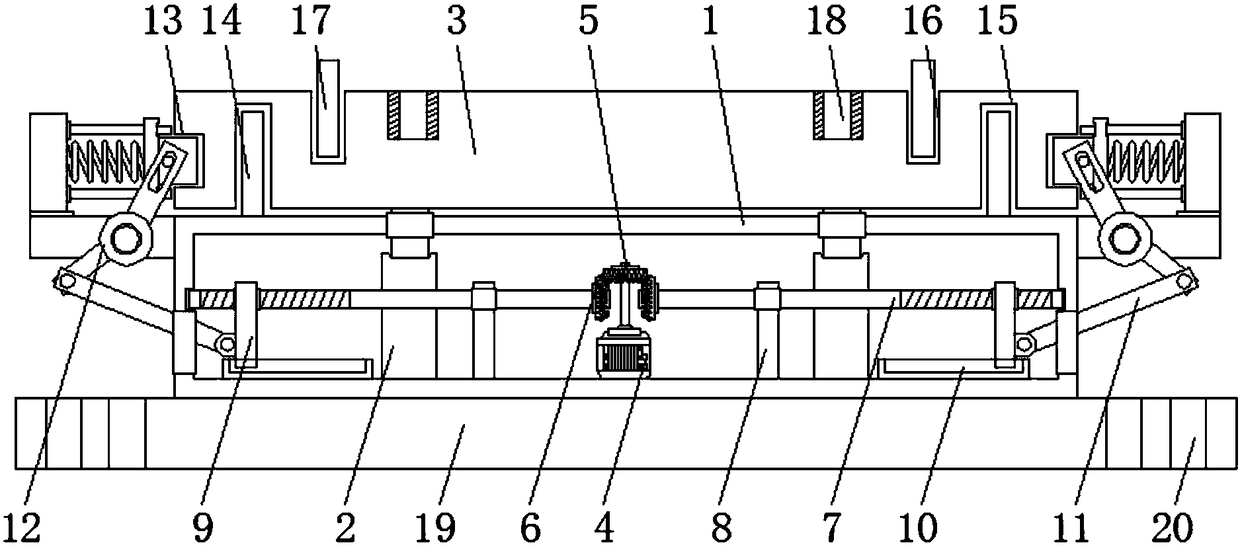 Positioning jacking-out device for stamping die and working method of positioning jacking-out device