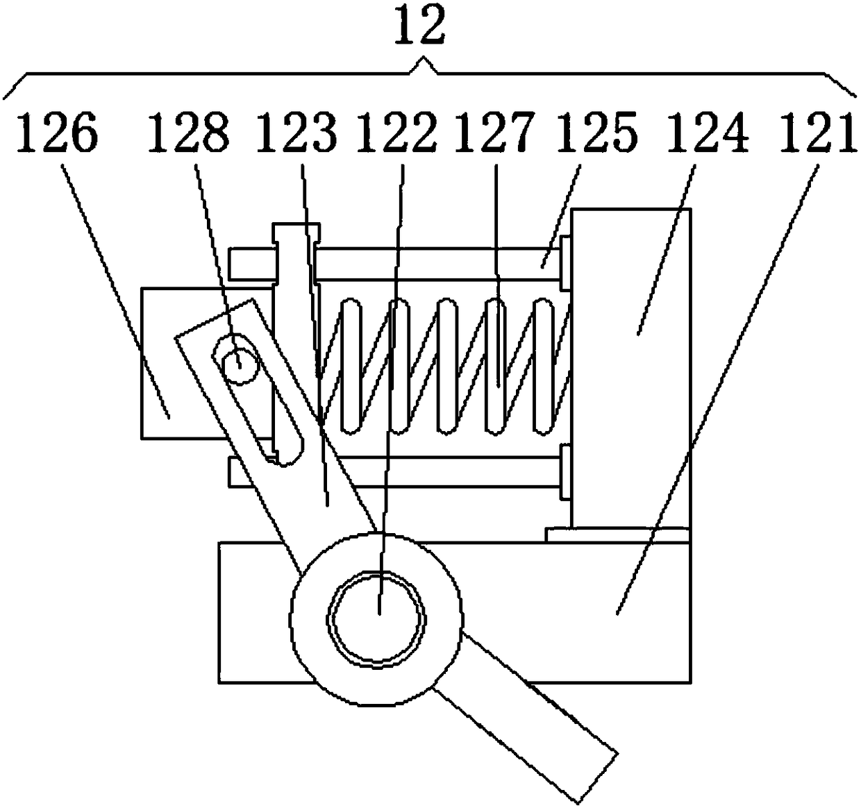 Positioning jacking-out device for stamping die and working method of positioning jacking-out device