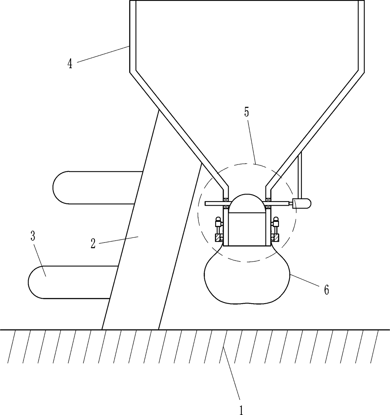 Medicine dreg bagging device