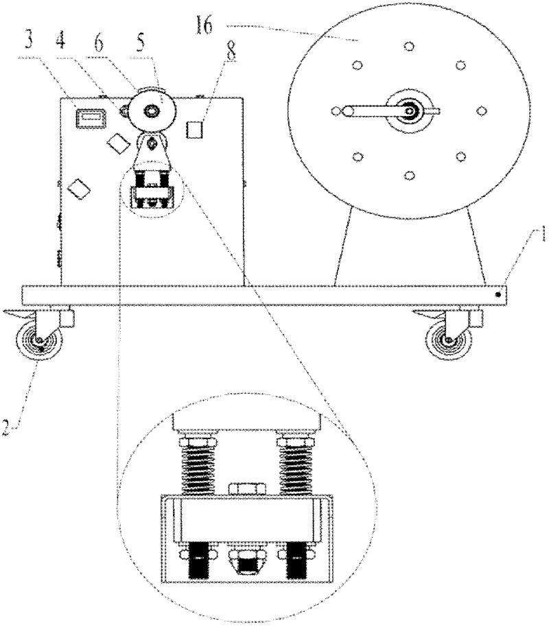 Winding machine capable of automatic measuring wire length