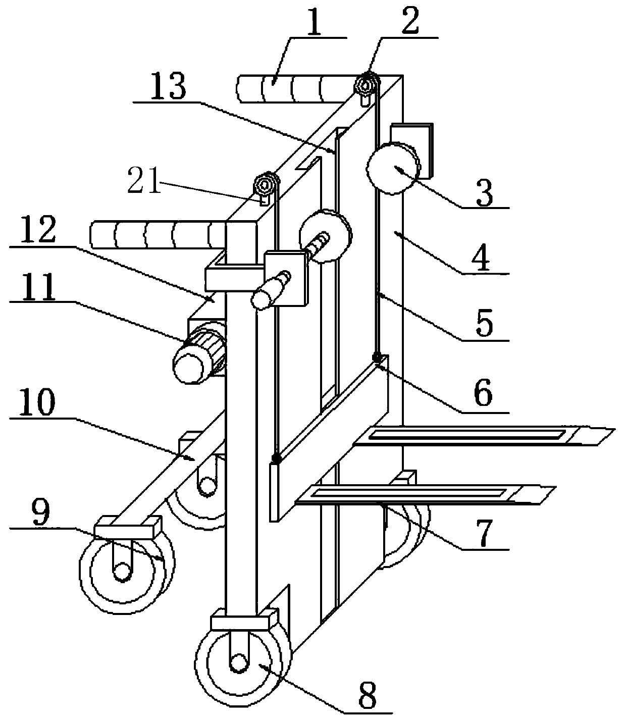 A big data all-in-one machine handling equipment and its control circuit