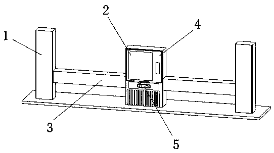 Rainproof device for outdoor parking with parking auxiliary function