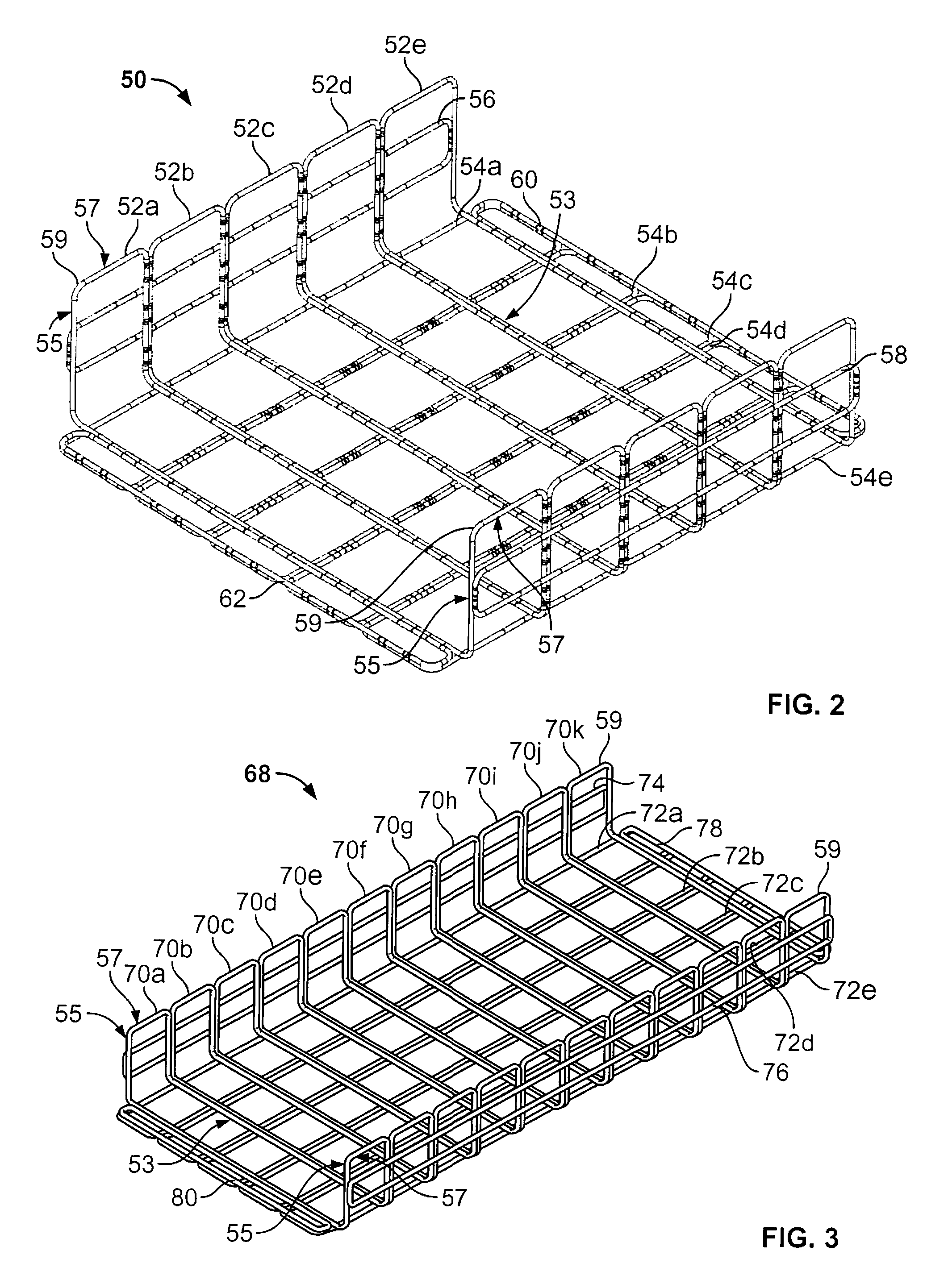 Wire basket pathway system