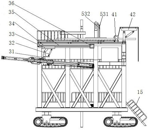 A kind of multi-functional working platform suitable for tunnel construction