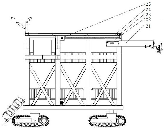 A kind of multi-functional working platform suitable for tunnel construction