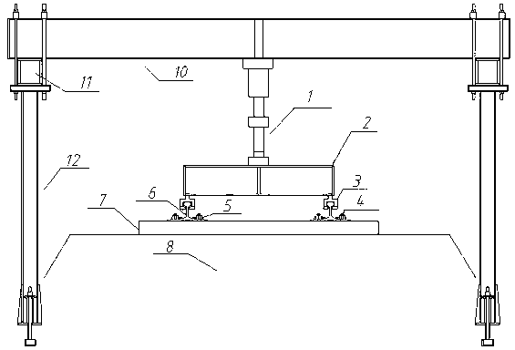 Moving load analog loading method and device for rail transit wheel axle