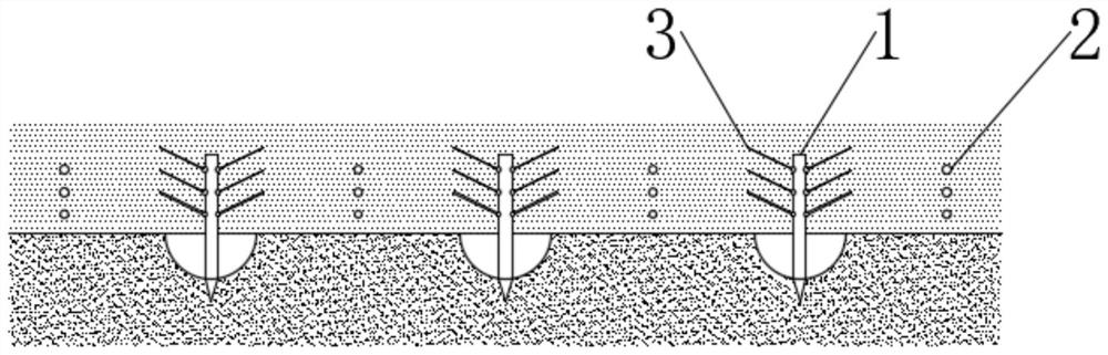 Novel netting type tamping method of filler for roadbed construction