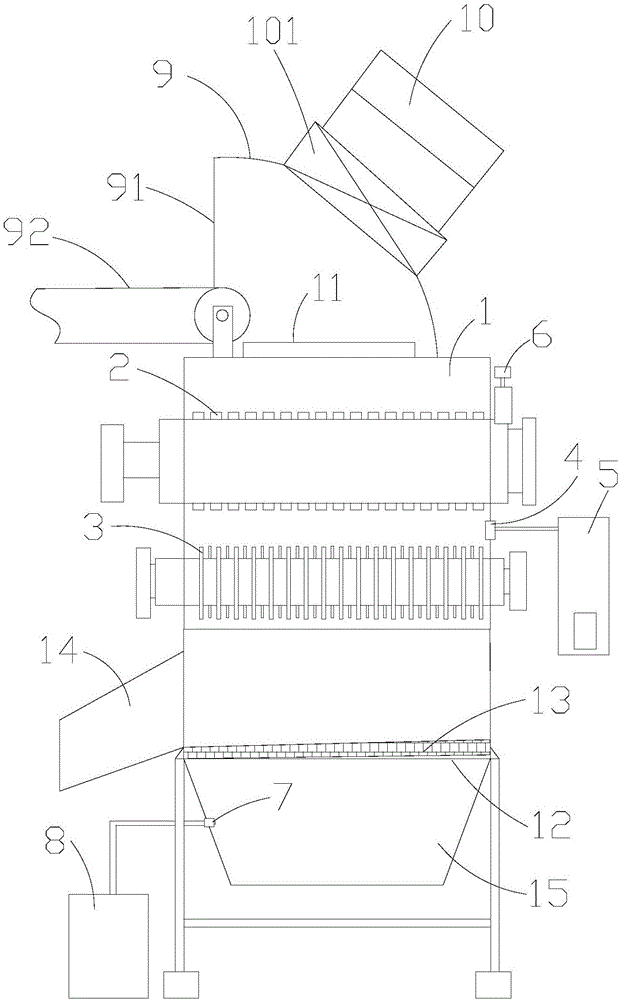 Automatic environment-friendly rubber crusher