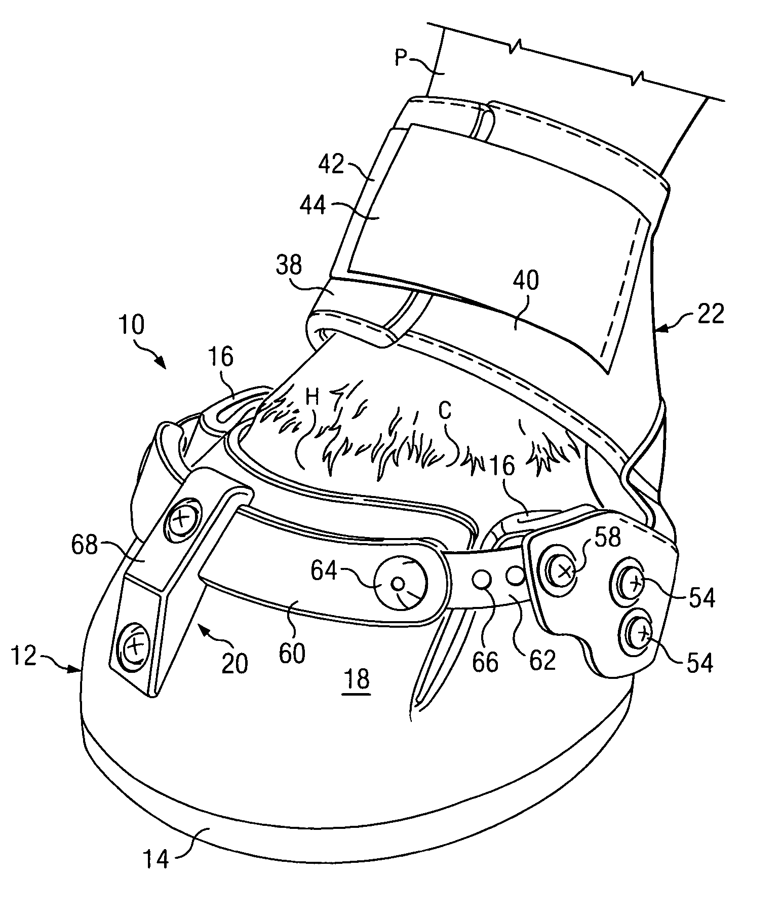 Slip-on horse boot with replaceable pastern gaiter