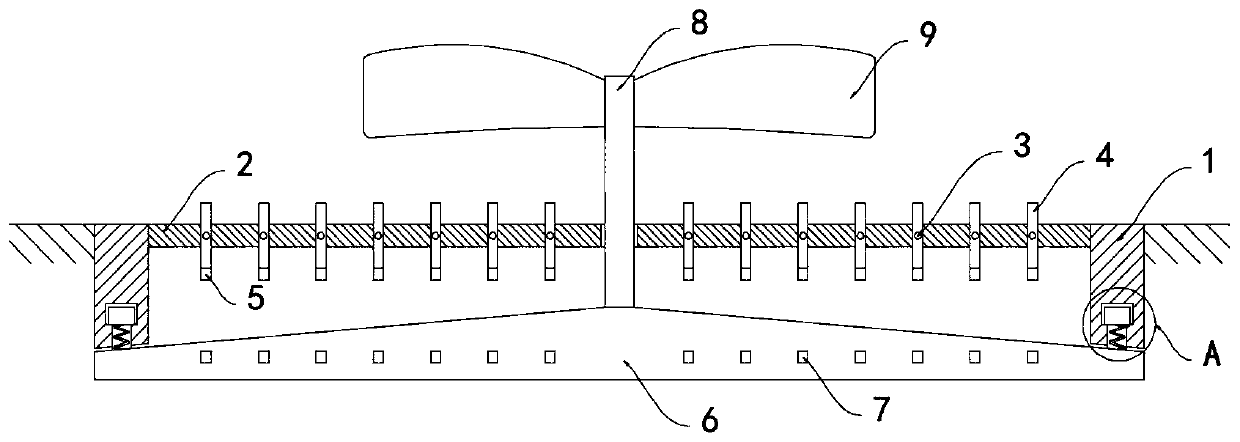 Floor drain cover plate of anti-blocking easy drainage roof