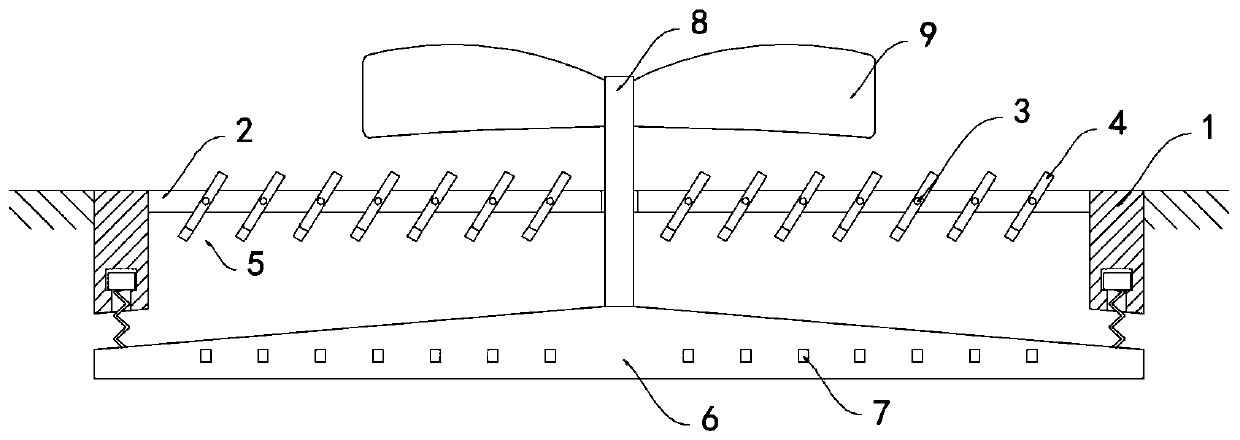 Floor drain cover plate of anti-blocking easy drainage roof