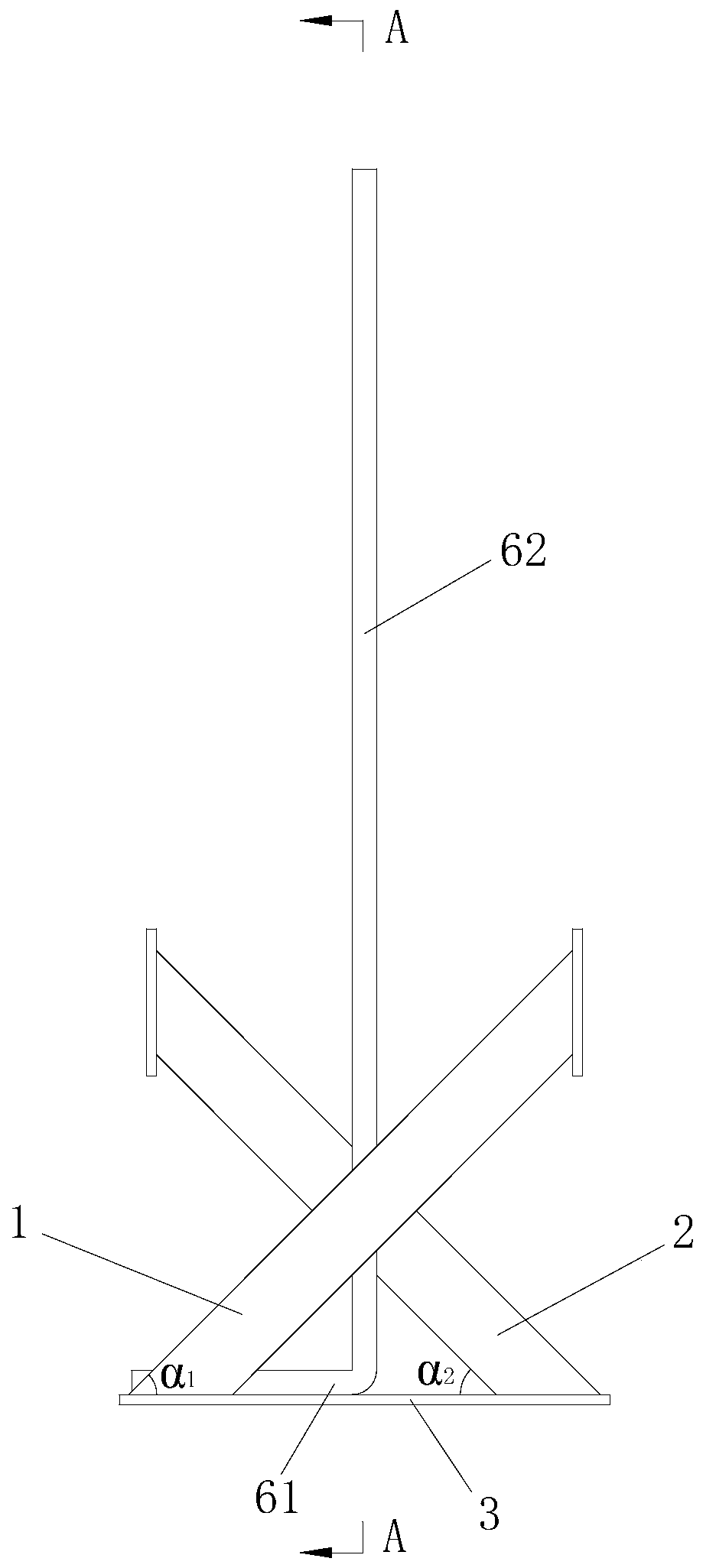 Reinforcing device and method used for constructing concrete wall as well as concrete wall