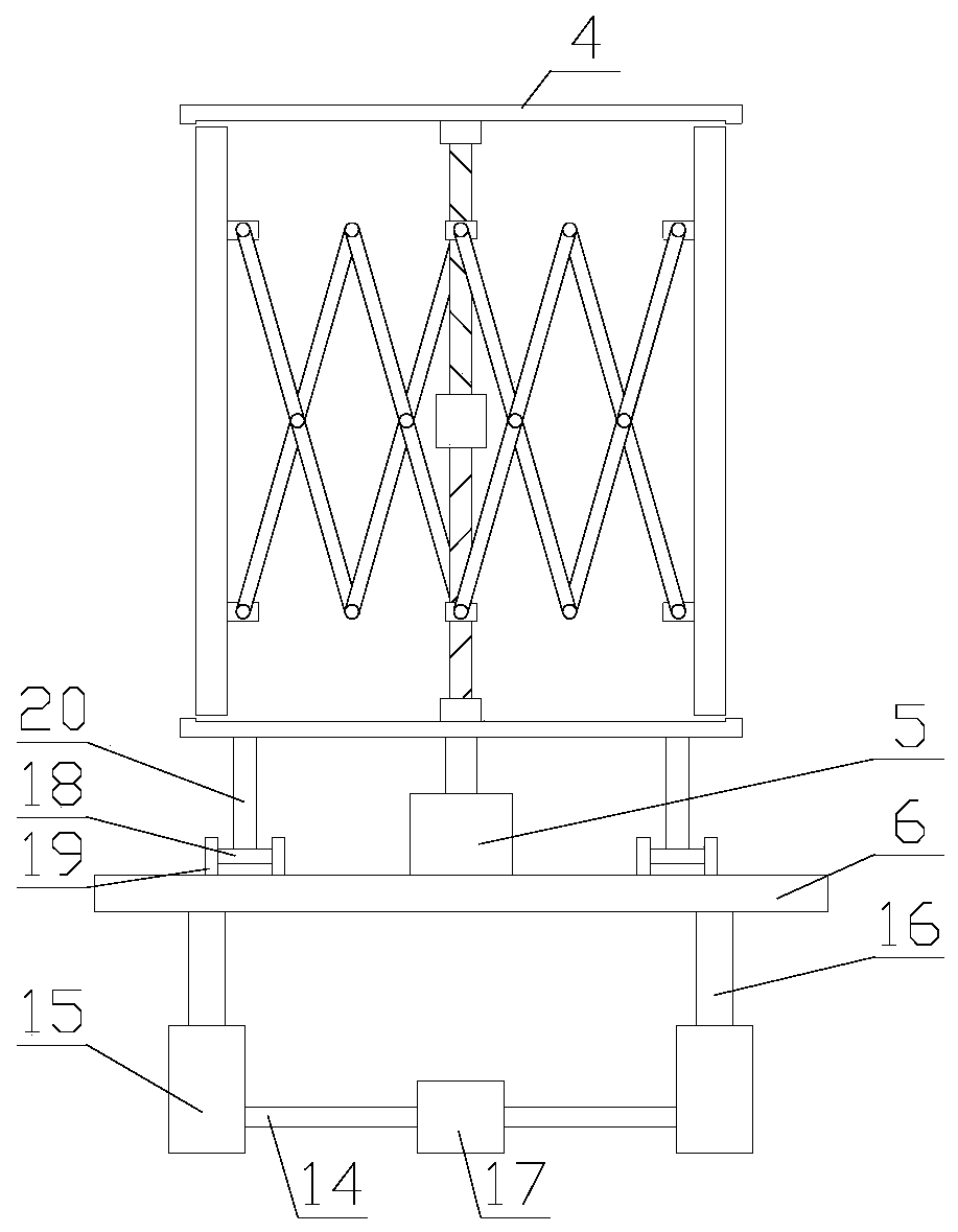 A communication base station with snow removal function