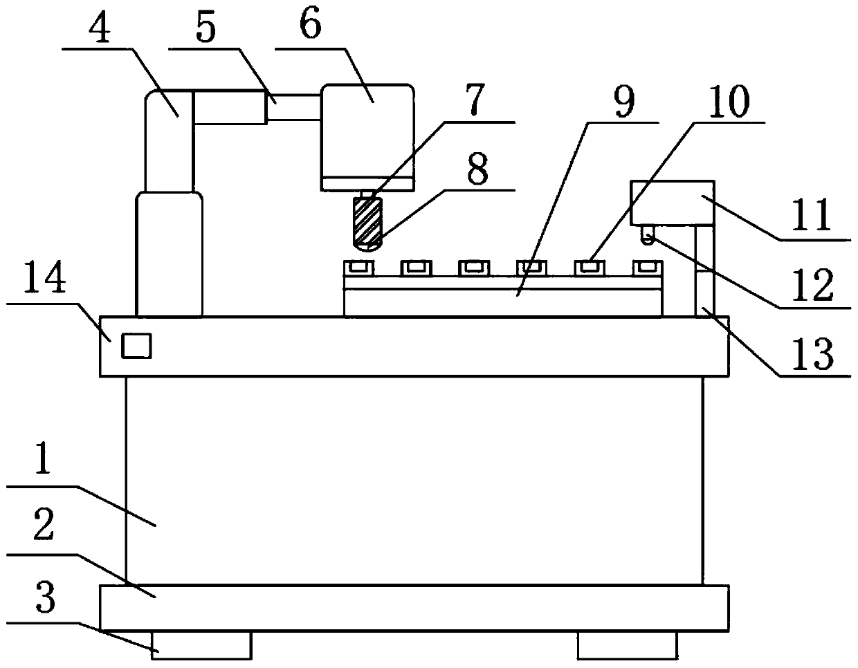 Polishing device facilitating clamping for leather shoe production