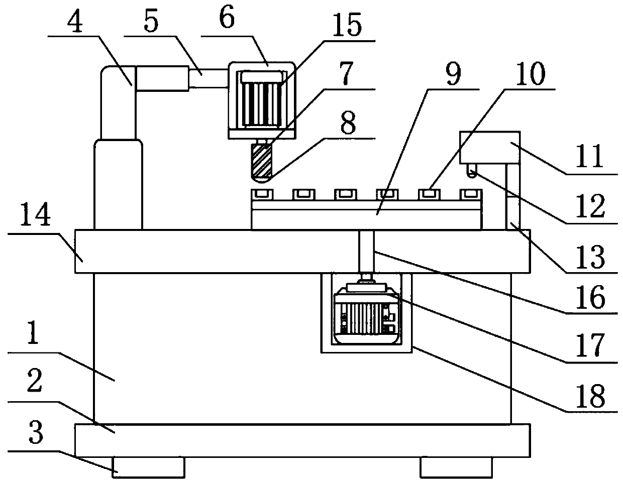 Polishing device facilitating clamping for leather shoe production