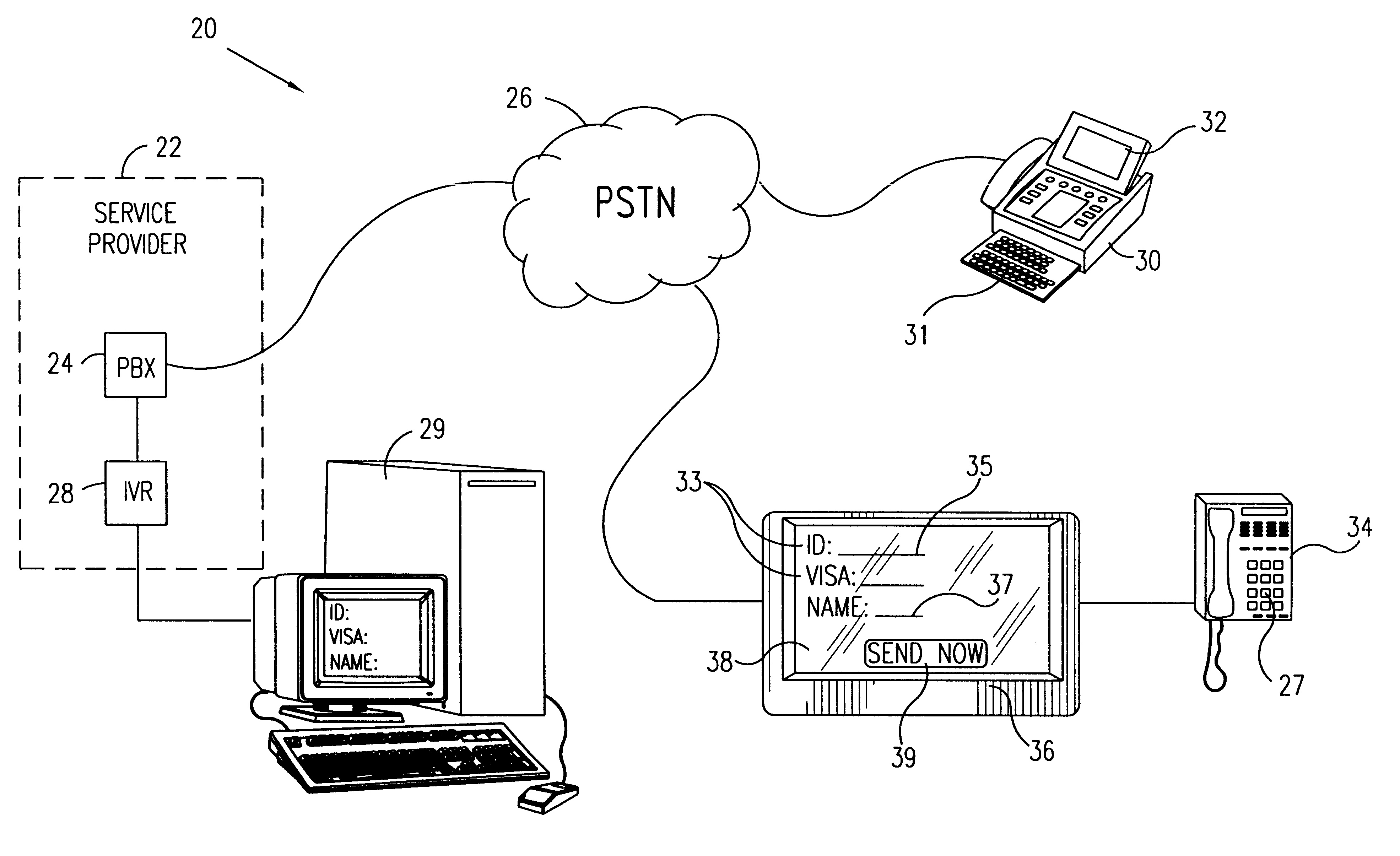 Adaptable subscriber unit for interactive telephone applications