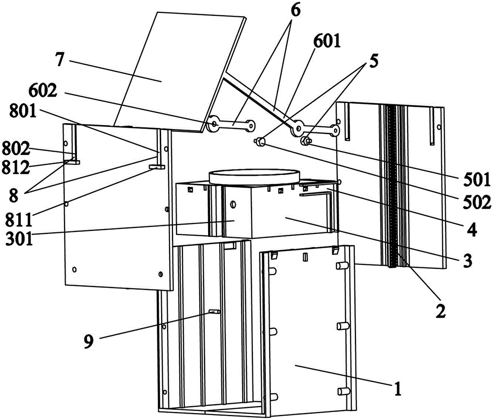 Vehicle-mounted equipment lifting device and automobile with the same