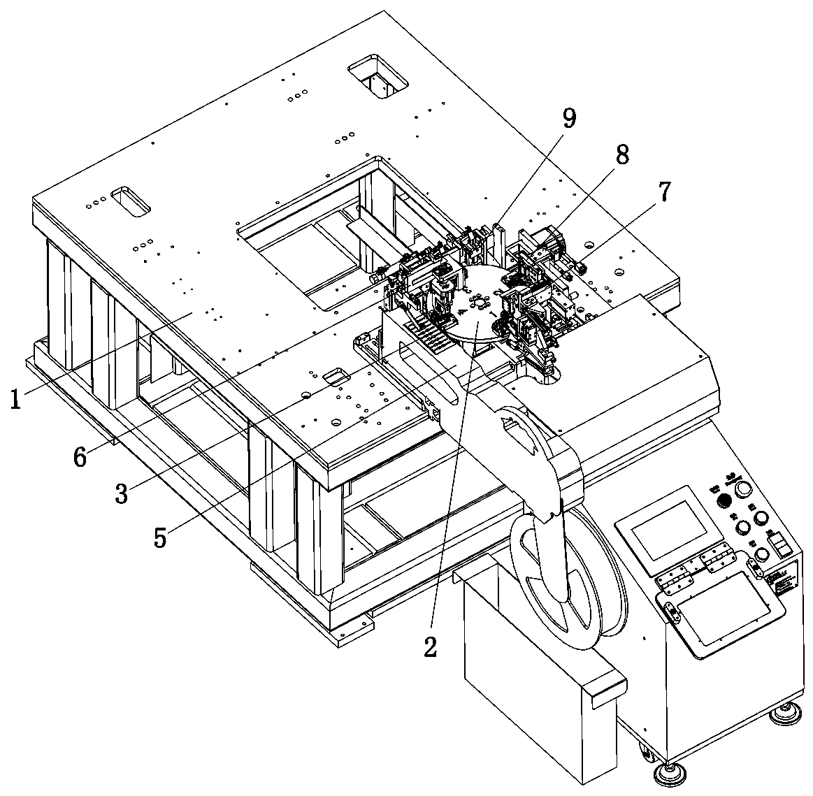 Automatic forming shear pin device for electronic parts and components and process of automatic forming shear pin device