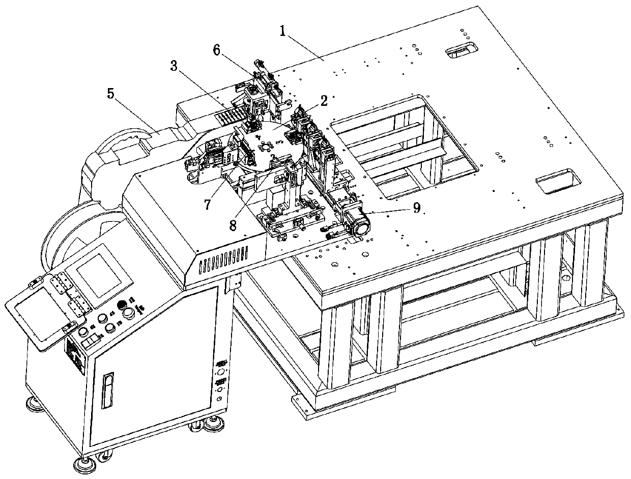 Automatic forming shear pin device for electronic parts and components and process of automatic forming shear pin device