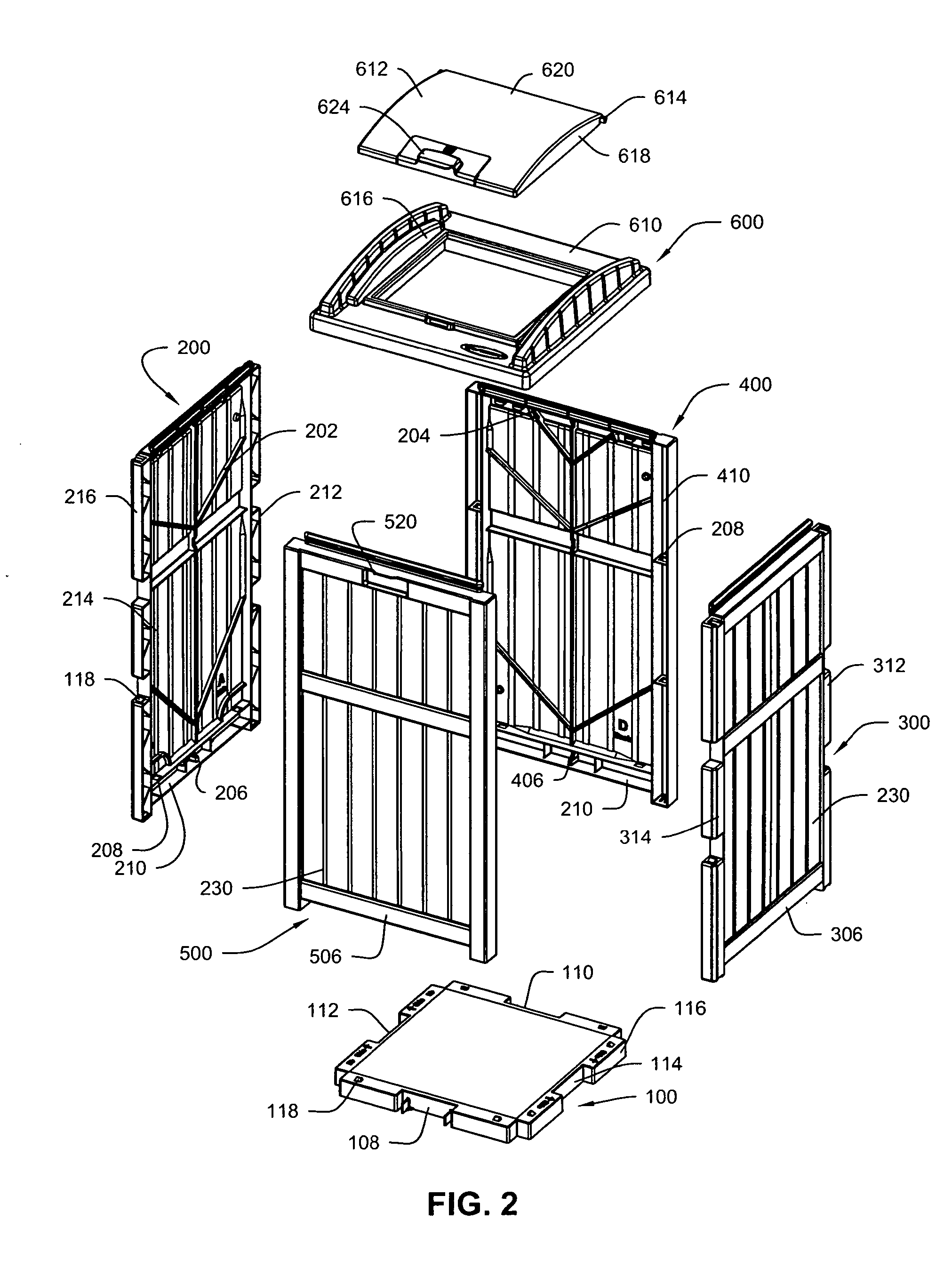 Secure trash container assembly