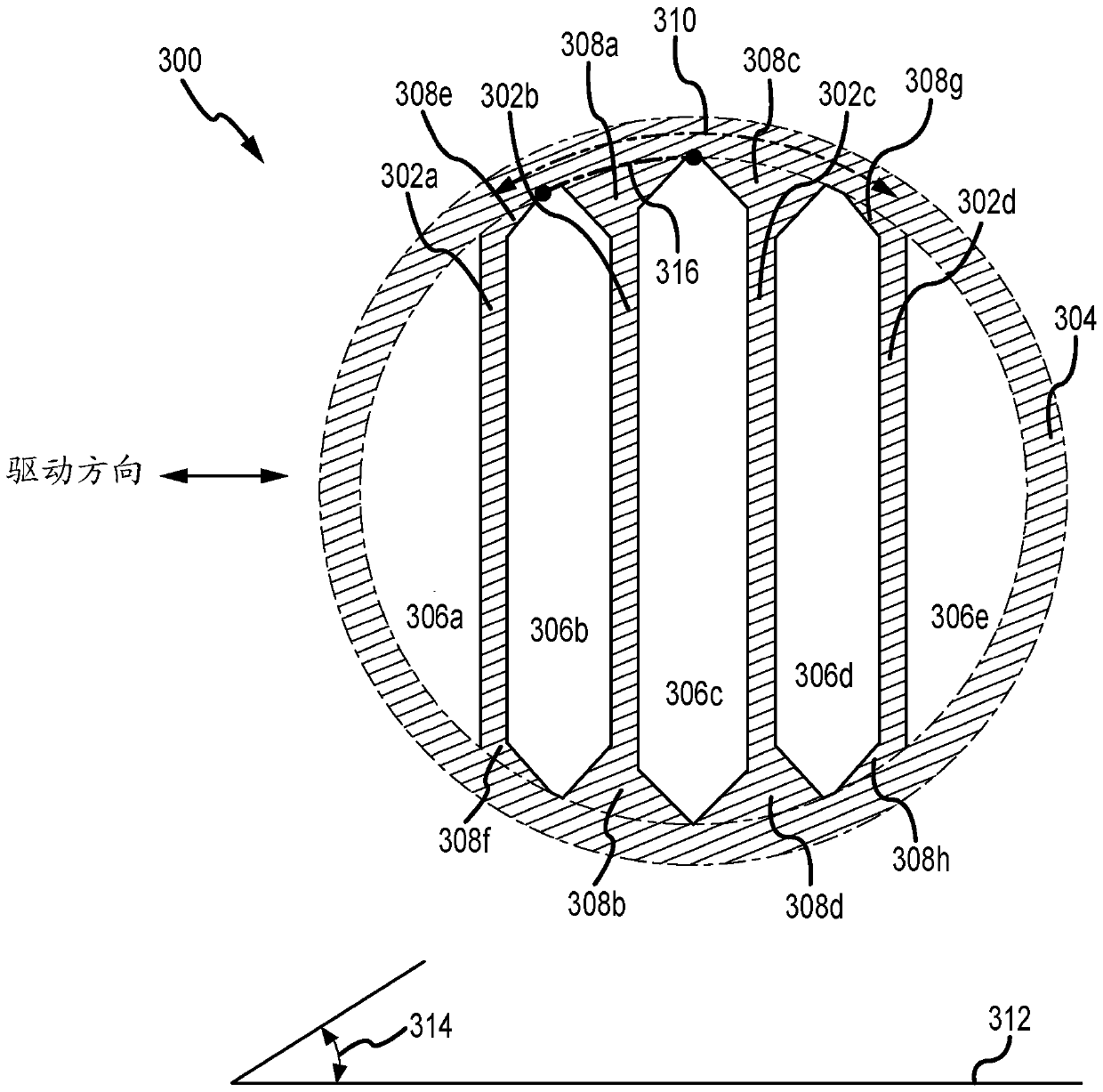 Multichannel flow tube with supports