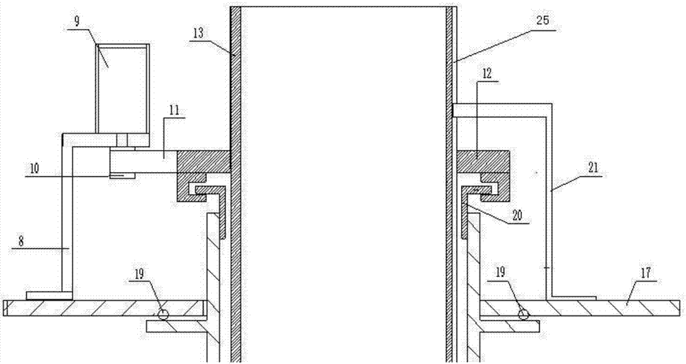 Vacuum reaction magnetron sputtering coating device and method in engine cylinder liner inner chamber