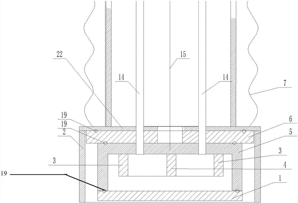 Vacuum reaction magnetron sputtering coating device and method in engine cylinder liner inner chamber