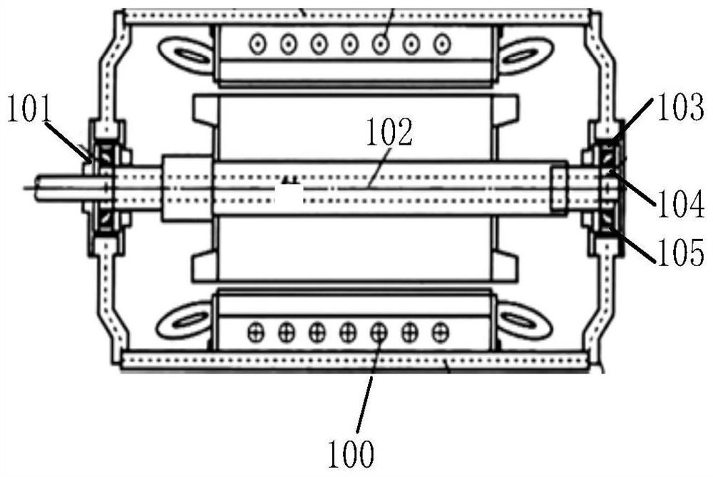 Bearing withstand voltage test method and method for inhibiting partial discharge of bearing