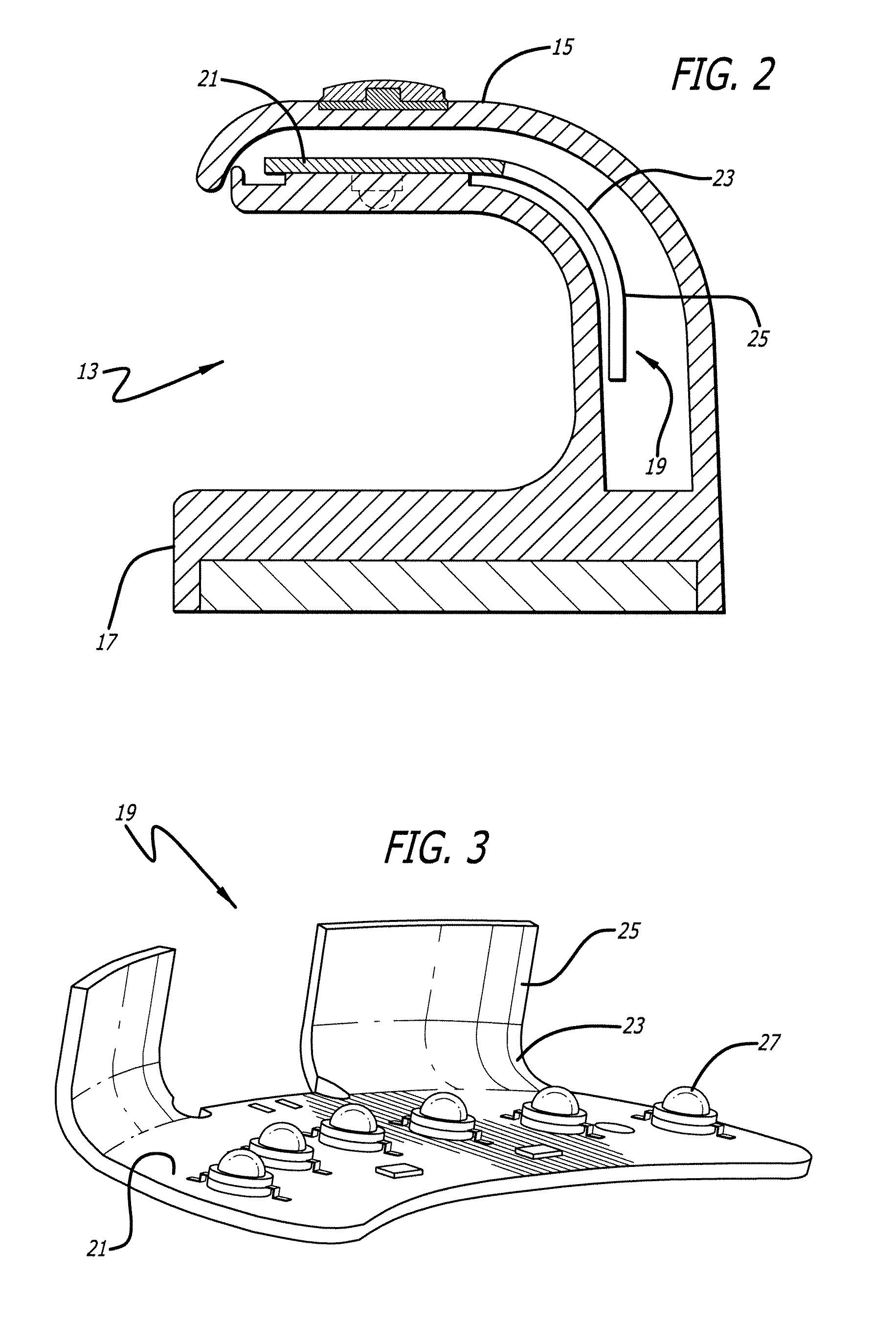 Metal core printed circuit board as heat sink for LEDs