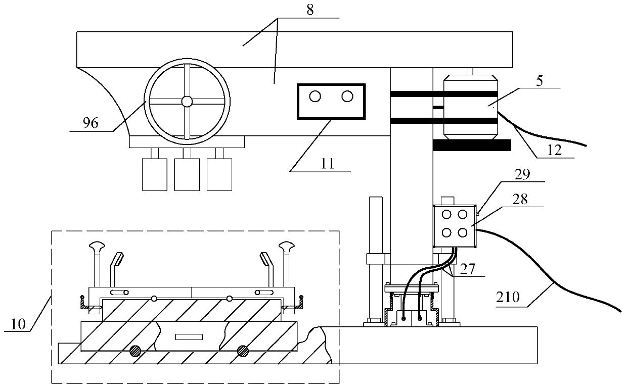 Small multi-drill-bit vertical drilling and core-picking machine for laboratory