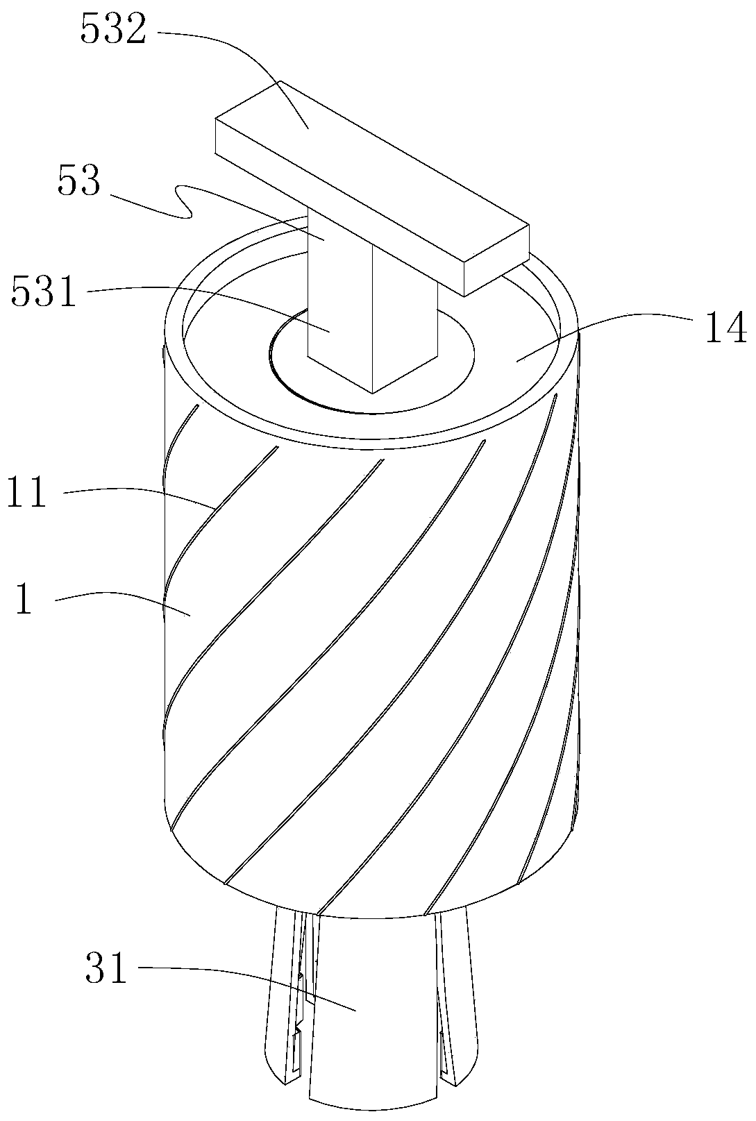 Broken nail removal device for orthopedics