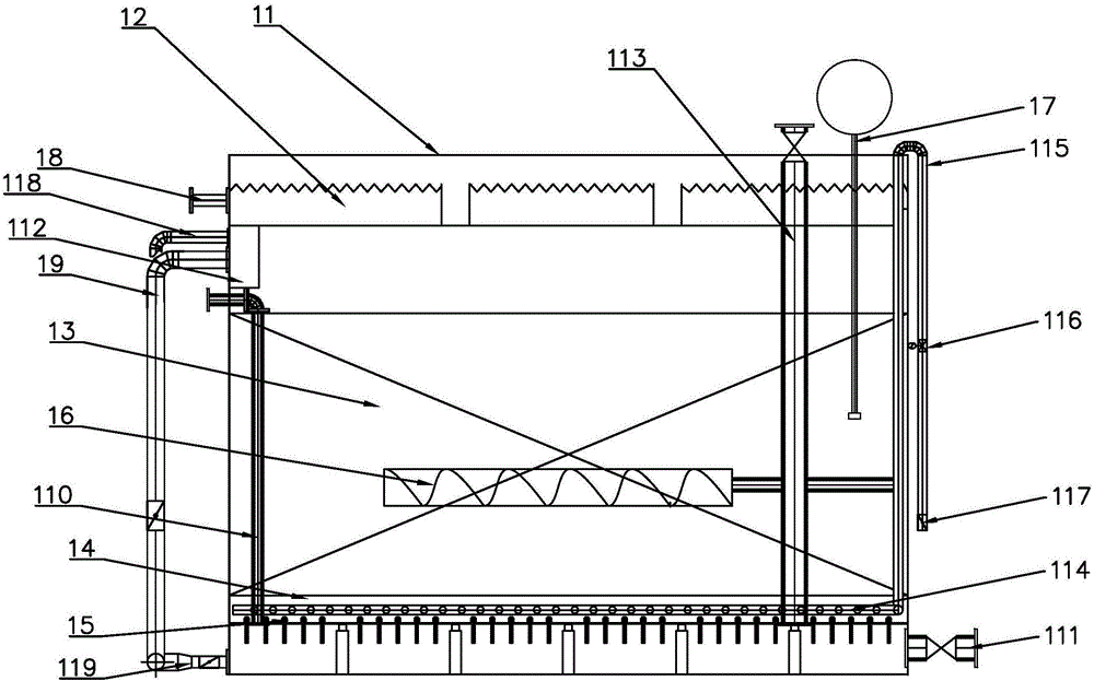 Low-energy consumption urban sewage treatment system