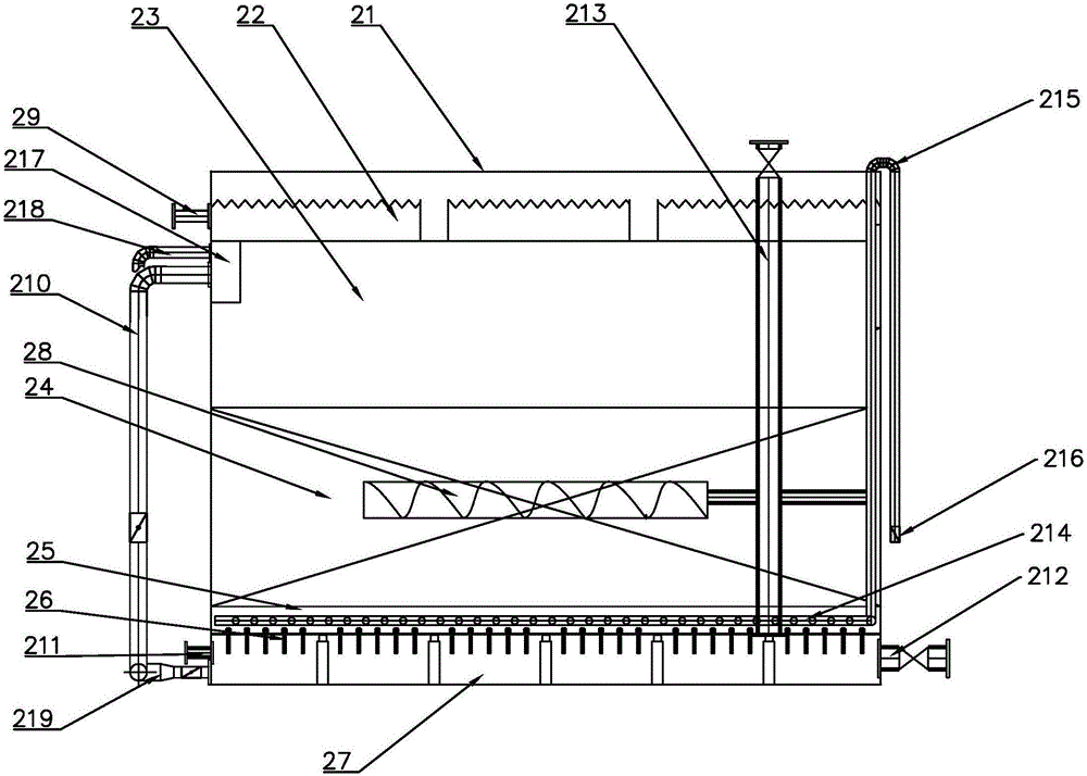 Low-energy consumption urban sewage treatment system