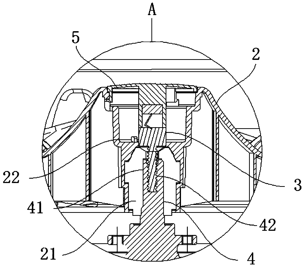 Detachable impeller device and impeller washing machine with same